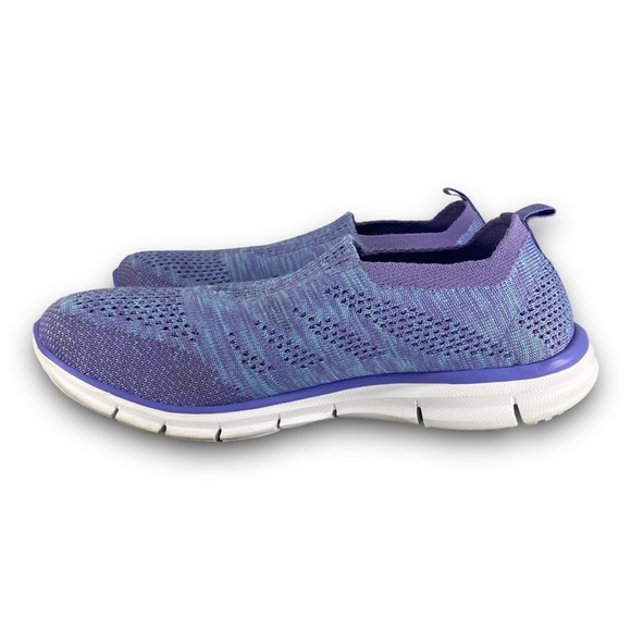 Skechers Empire Inside Look Sneakers 23451W Slip On Shoes Purple Blue Women 7W - Picture 4 of 9